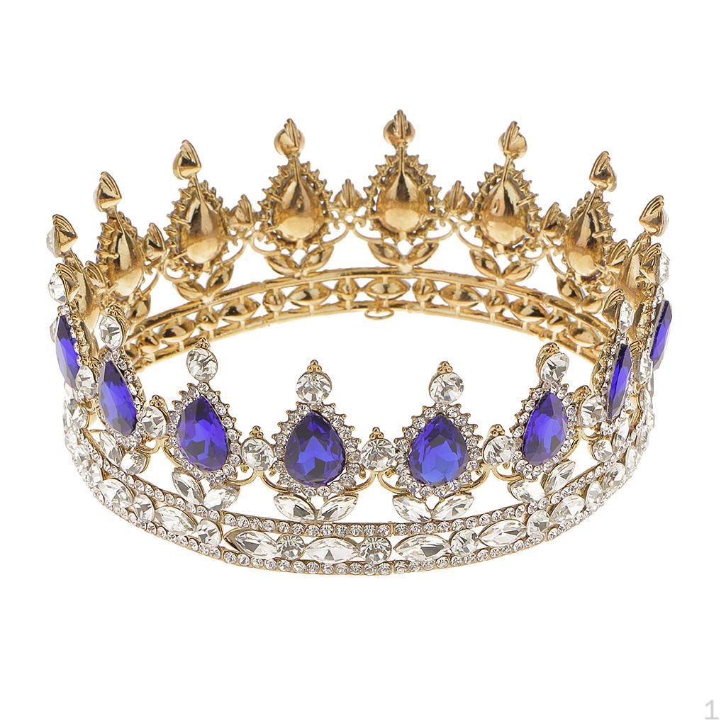 Rhinestone Tiaras Gold Headpiece Fancy