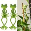 Green Frog Plant Stands, Cute And Stable PP Plant Supports, Suitable for Small Potted Plants And Budding Plants, Perfect Indoor Garden Decorations