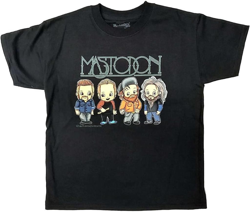 Mastodon - Kinderband Charakter T-Shirt, Farbe Schwarz, Größe_ 11-12 Jahre