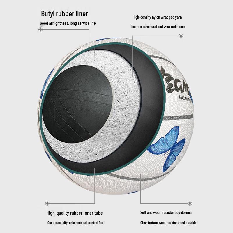 TOPTEAMS Ballon de Basket Papillon Rose