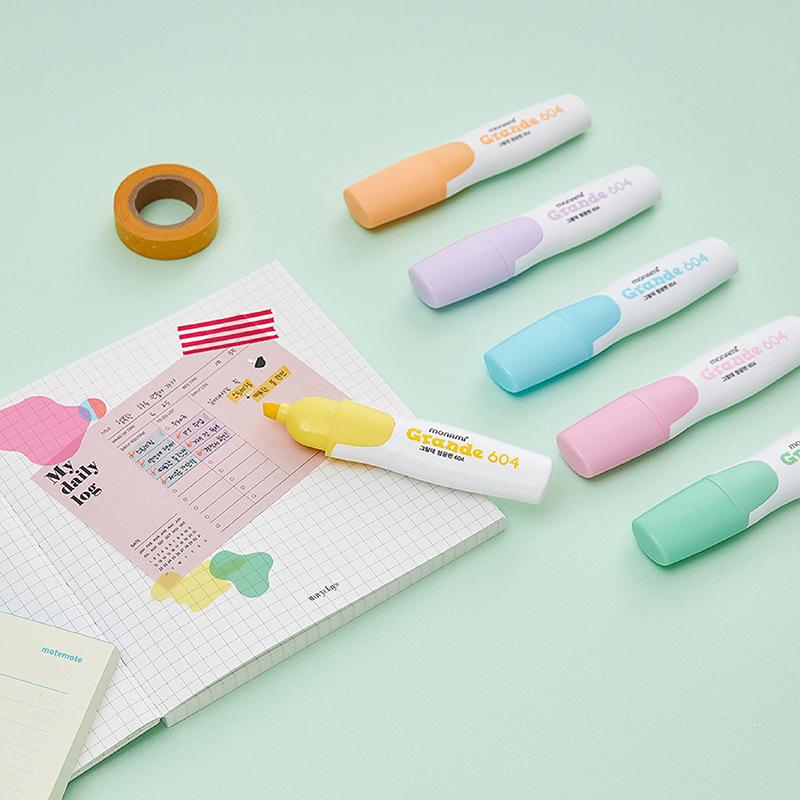 Monami Grange Highlighter 604: Soft, Quick-Dry Fluorescent Marker 6025