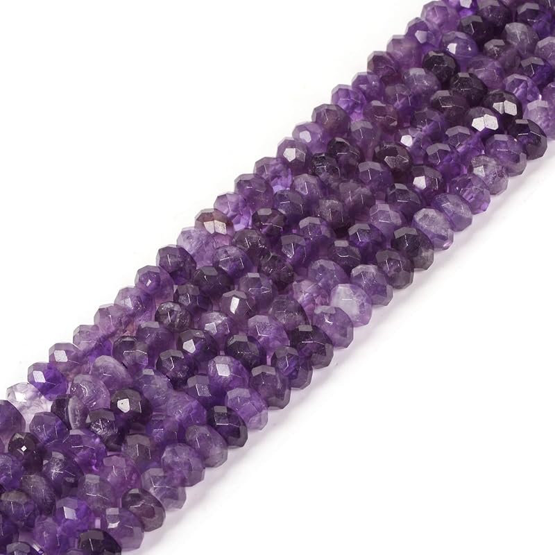 Natural Black Tourmaline 8mm Faceted Rondelle Spacer Loose Beads 16 Inch for Jewelry Making Beads