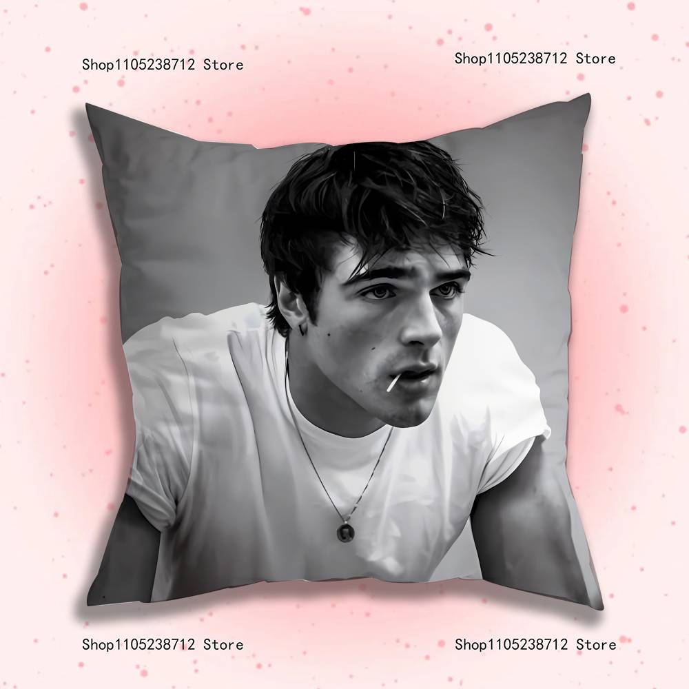 J-Jacob E-Elordi Pillow Case Plush Fabric Soft Pillowcase Double Sided Print Sofa Cushion Cover Throw