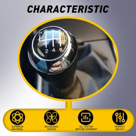 6Speed Manual Gear Shift Knob Shifter Stick For 3 Mazda 5 6 CX-7 MX-5 2003-17