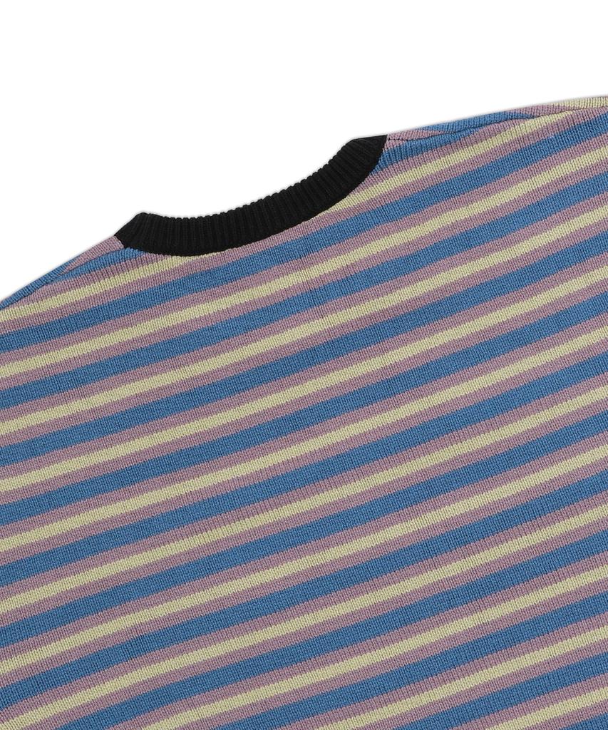 XTONZ Xtk162 Sunset Stripe Pullover Knit (Blue)