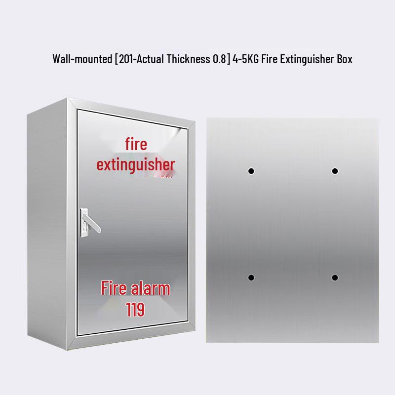 Wall-Mounted Heavy-Duty Fire Extinguisher Storage Box 4-5kg