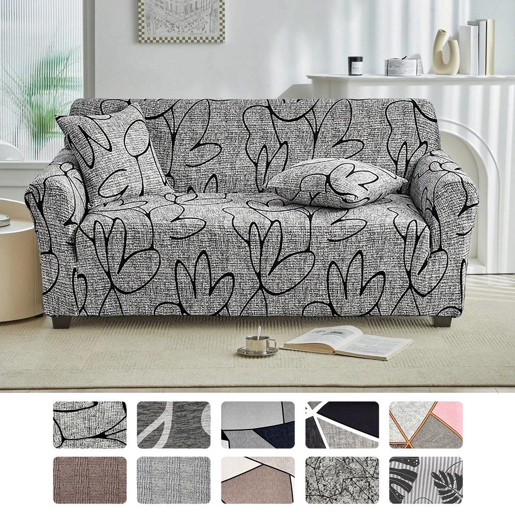 1pc Elastic Sofa Covers for Living Room Funda Sofa Couch Cover Chair Protector 1/2/3/4-seater Geometric Sofa Slipcovers