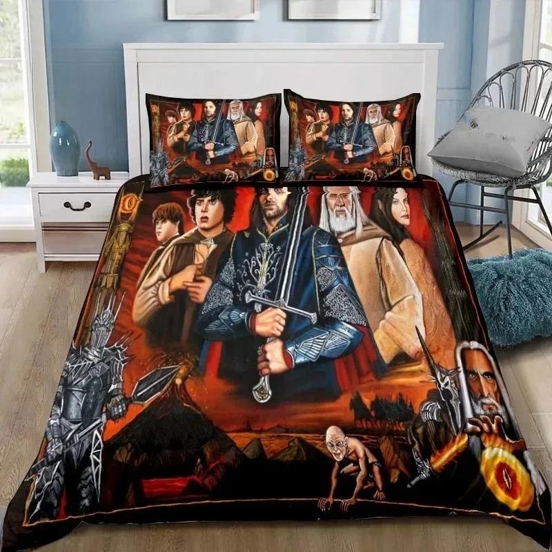 Comforter Exquisite 3D The Lord Of The Rings Wallpaper Hobbit Home Decor Printing Bedding Set Comforter Bed Kids Girls Boys Gift