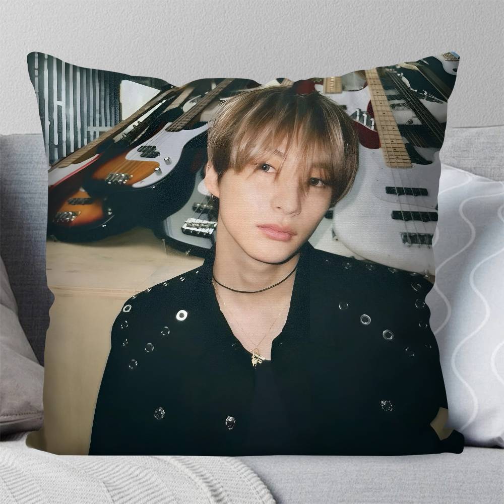 Anton Chanyoung Lee Kpop RIIZE Pillow Case Square Pillow Bedroom Sofa Leisure Comfort Cushion Car Living Room Home Decoration