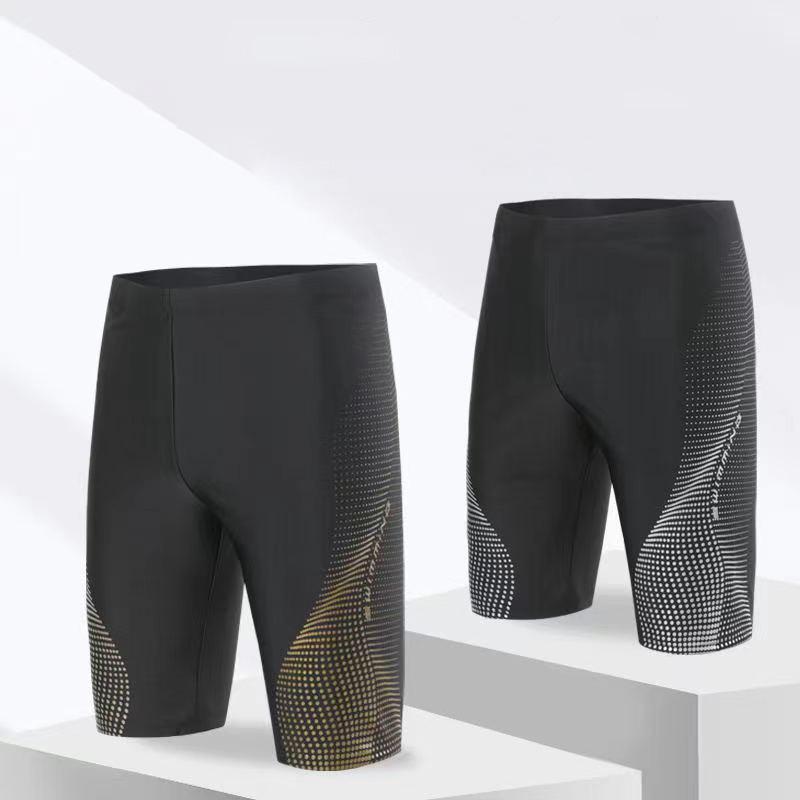 Men's Plus Size Quick-Dry Swim Trunks - Comfortable & Fashionable Flat Leg Design