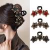 AWAYTR Damen Süße Blume Haarkralle Party Luxuriös Funkelnde Blumen Haarspange Elegante Haarkrallen Neu Haarschmuck