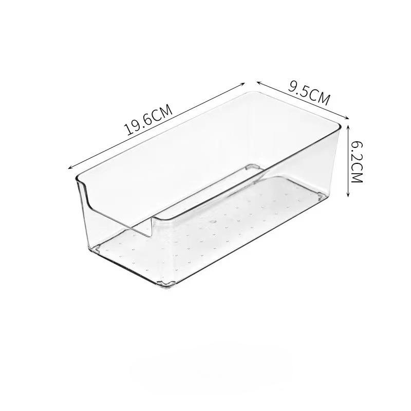 Acryl-Aufbewahrungsbox für den Schreibtisch, Kosmetik, transparente Kunststoffbox, Schlafsaal, Haushalt, Gesichtsmaske, Hautbox, Kühlschrank-Aufbewahrungsbox