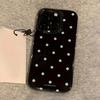 Minimalist Black and White Polka Dots Phone Case For For Iphone 17 16 1 14 13 12 11 Pro MAX XR XSMAX 7 8 Plus Y2K Shockproof Cover
