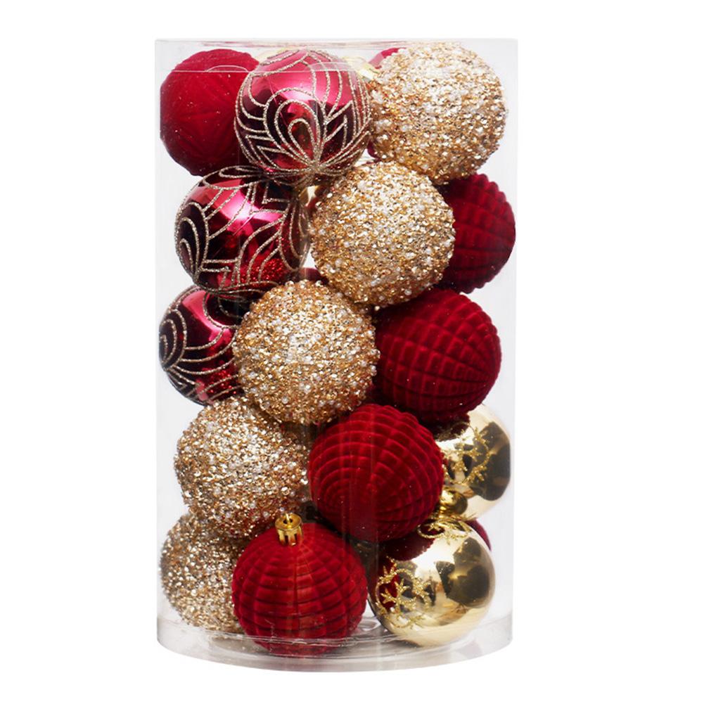 Incredible Charm Beautifully Crafted Xmas Ball Collection in a Count of Twenty Five at Diameter Six Centimeters