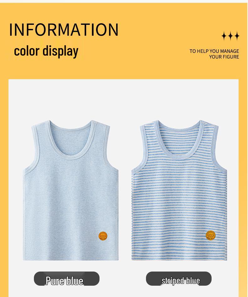 Colete térmico infantil de algodão - Camada base quente para crianças, ideal para outono/inverno.