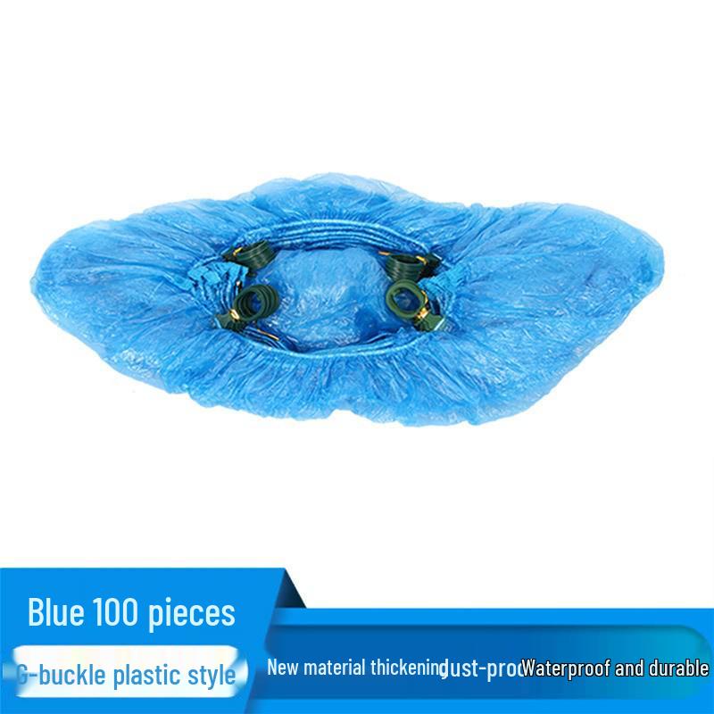 

Thickened Non-Woven T-Buckle Shoe Covers for Automatic Machine – Disposable Foot Covers with G-Buckle, Free Shipping T-buckle plastic shoe covers, pack of 100