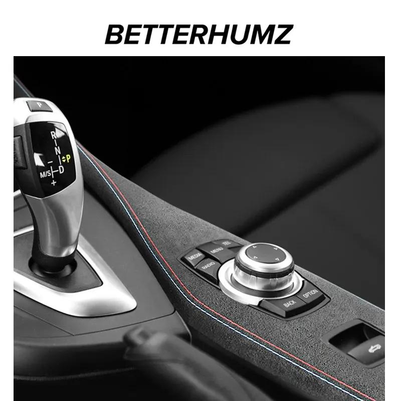Para BMW F20 F21 F22 F23 Hecho de Alcantara Interior del Coche Panel de Botones Multimedia de la Consola Central Adhesivo de Rendimiento Accesorios