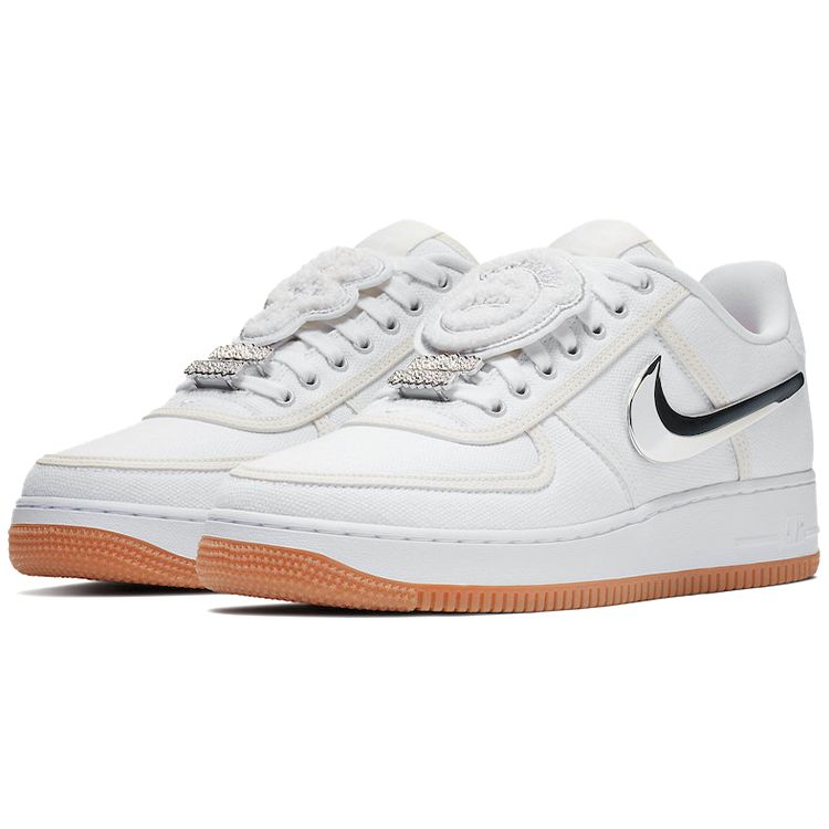 Travis Scott X Nike Air Force 1 Travis Scott Unisex Sneakers White White-White AQ4211-100
