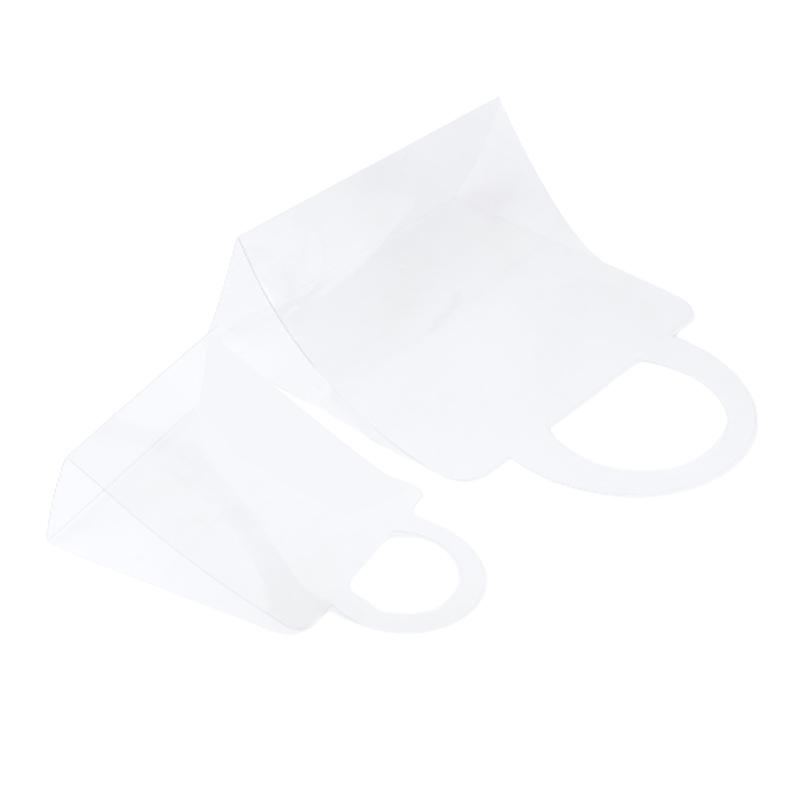 1Pc Transparent Pet Fresh Flower Bouquet Handbag Flowers Wrapping Handbag Festivals Party Rose Package Portable Packing Bag