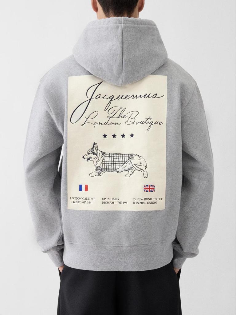 Moletom com Capuz e Bolsos Unissex Tendência Outono Inicial 25 Anos - Estilo Jacquemus