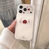 Korean Style Minimalist Polka Dot Cute Fork Knife Design Magnetic Phone Case IPhone 17 Pro Max With Kickstand