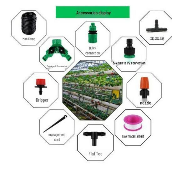 30m DIY Adjustable Automatic Flower Watering Drip Irrigation Kit for Balcony Gardens