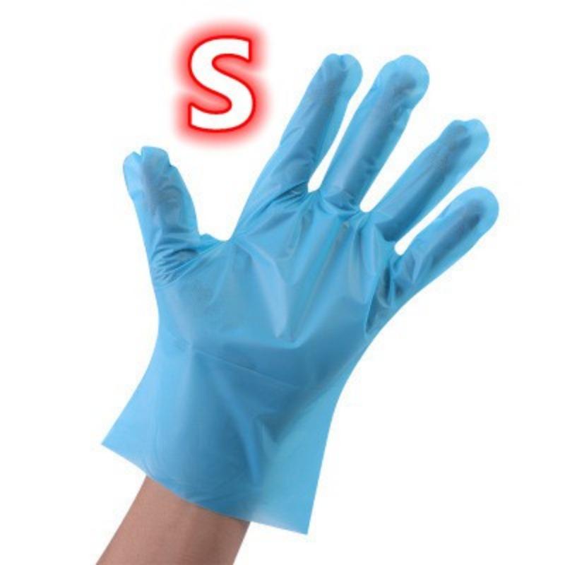 

5 пар одноразовых перчаток из ТПЭ без латекса - SML XL 5par-blue - S