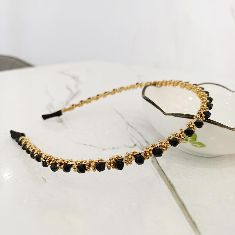 Summer Hot Selling New Fashion Korean Style Crystal Customized Women's Rhinestone Bundled Hair Hair Band Accessories