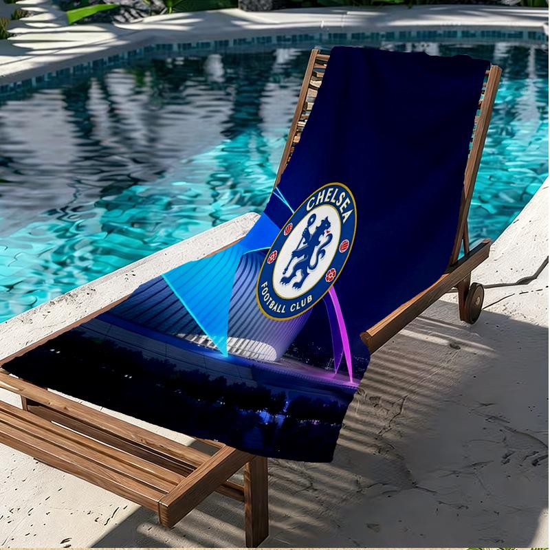Chelsea F.C Print Beach Towel, Versatile Lightweight Absorbent Beach Towel for Pool Surf Yoga Bathroom, Perfect Birthday Holiday Gift
