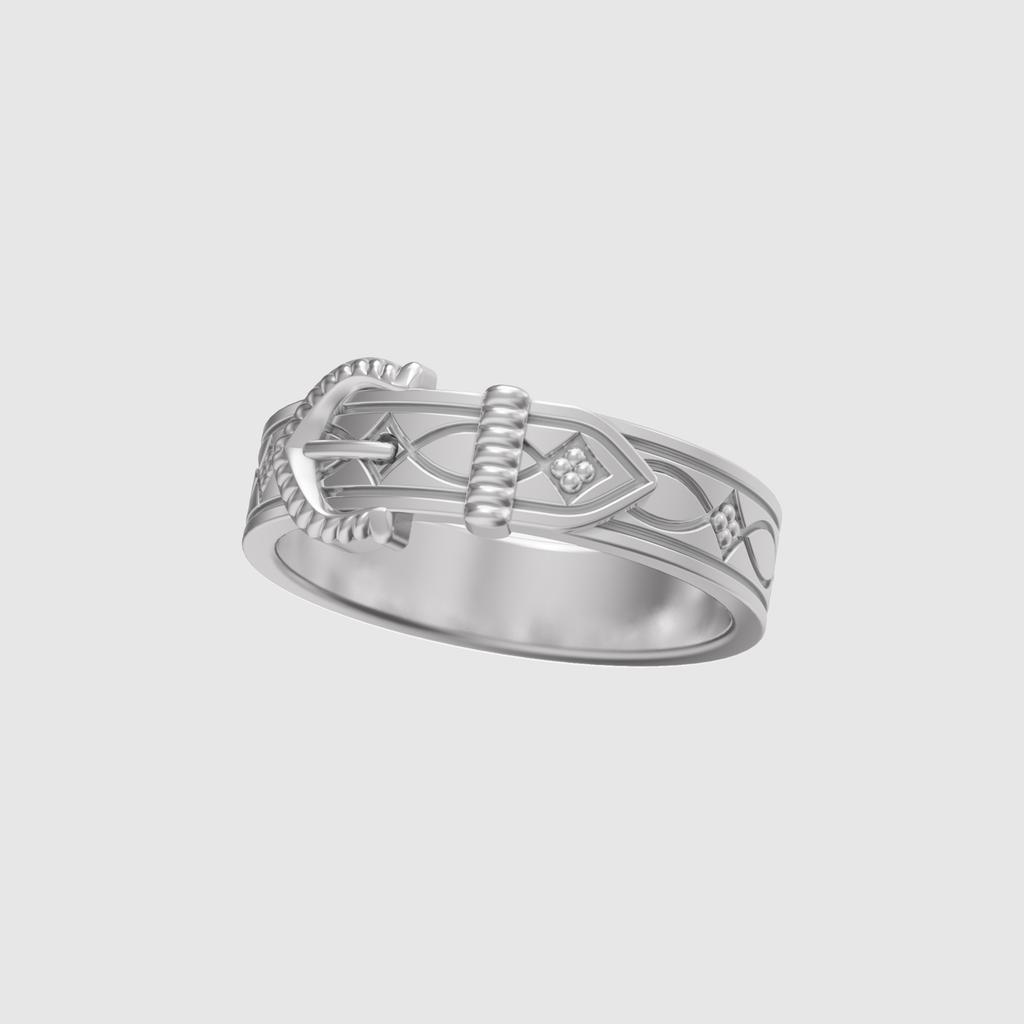 Musee.Art Clover Belt Ring (Unisex) (Type B)