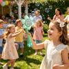 Sunflower Fully Automatic Bubble Machine Shower Sprinkler Snowflake Bubble  Electric Children's Toy  80mlBubble Liquid