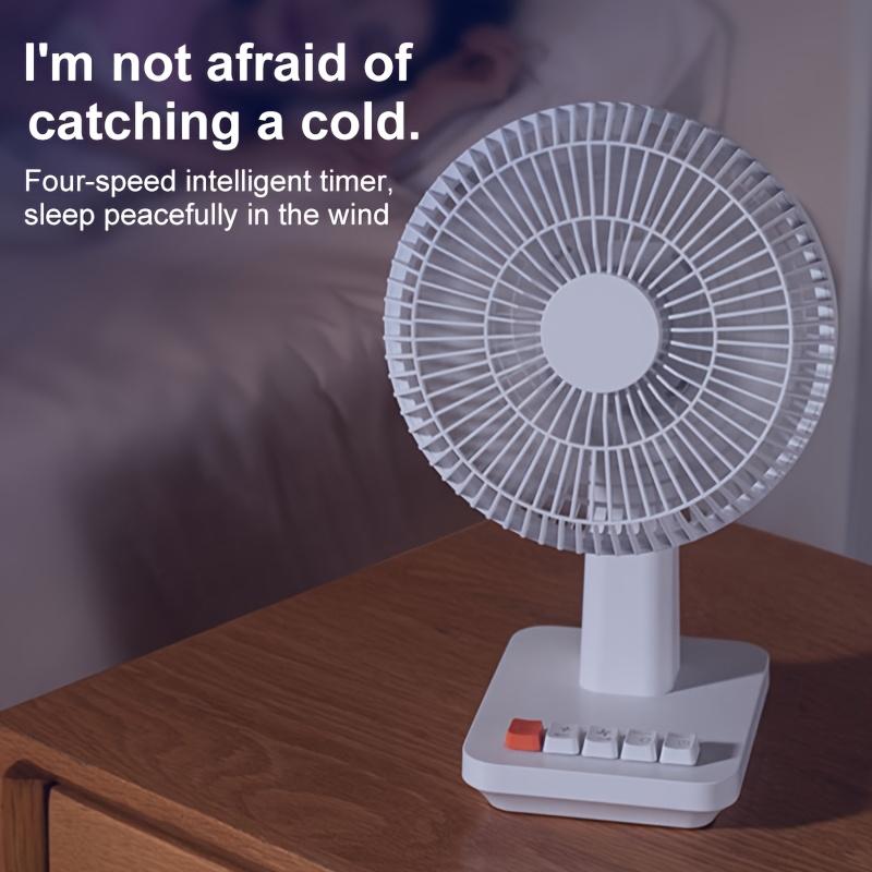 Intelligent Portable Fan,supports Automatic Shaking,can Be Timed,no Need To Worry about Catching A Cold When Sleeping At Night,multiple Wind Speeds