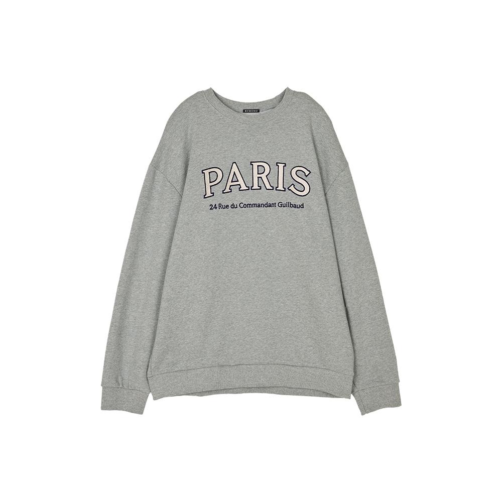 BYMONO [Big Sizes Xl-6Xl] Mono Paris Oversized Double-Fleece Sweatshirt