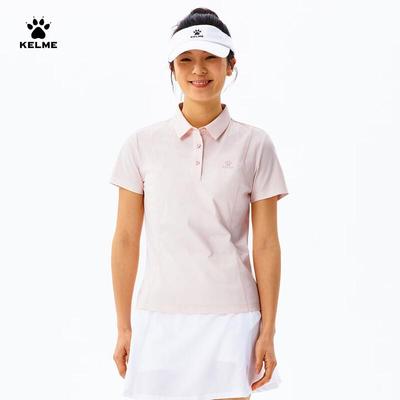 KELME Damen Kurzarm-Poloshirt mit Baumwollgefühl und Schnelltrocknung