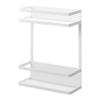 Yamazaki Jitsugyo Washing Machine Side Magnetic Storage Rack 2 Tiers White W28 X D11.5 X H40cm Tower Laundry Rack Can Hold Large Capacity Refills