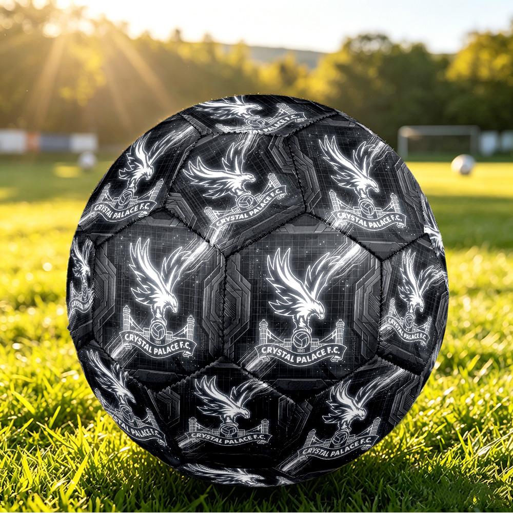 Crystal Palace FootballPrinted Size 5 Soccer Botball, Anti Slip Adult Match Football Souvenir for Football Fans
