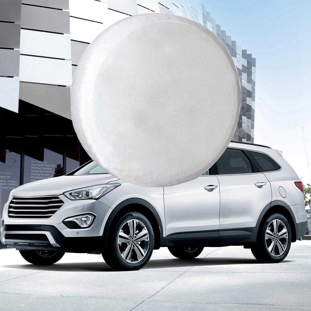 28inch Universal Spare Tire Tyre Cover Part Accessory Waterproof for Trailer RV SUV Truck White