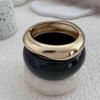 Ingemark Punk Large Chunky Resin Acrylic Bangles for Women New Trend Vintage Irregular Geometric Wide Bracelets Party Jewelry