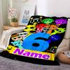 Customiz Name Personality Sprunki Themed Blanket Soft &Warm Sofa Office Bed Travel Lunch Break Blanket, Gift Suitable All Seasons