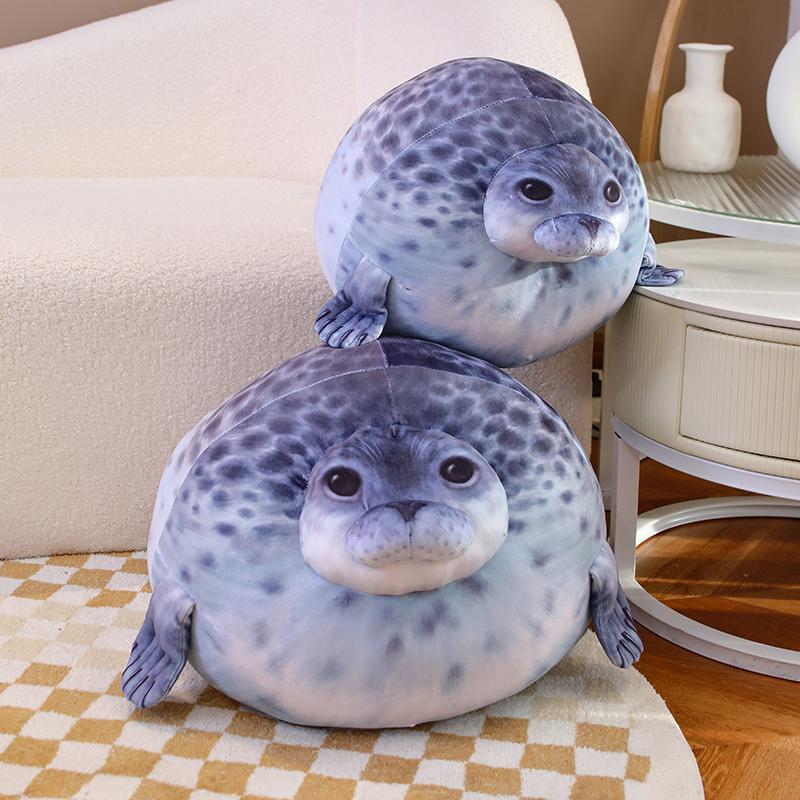 Seal Pillow Doll Soft Sea Lion Plush Toys Sea World Animal Seal Plush Stuffed Doll Baby Sleeping Pillow for Kids Gifts
