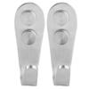 1 Pair Hook Stainless Steel Clothes Towel Robe Wall Mount Hanger Holder for Home Bathroom