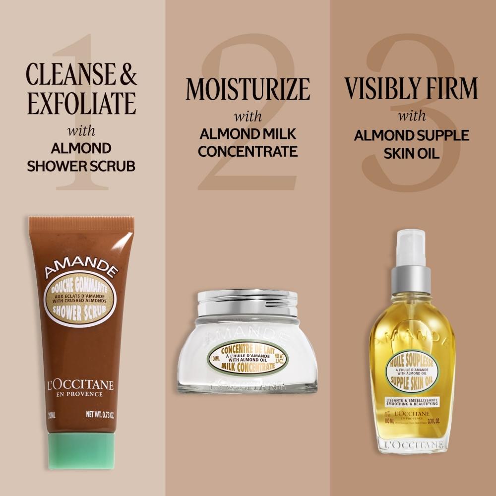 L Occitane aLmond Shower Scrub 7.3 Oz   200 mL