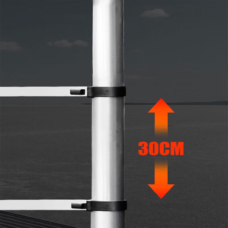 Telescopic Aluminum Alloy Folding Ladder with Hooks