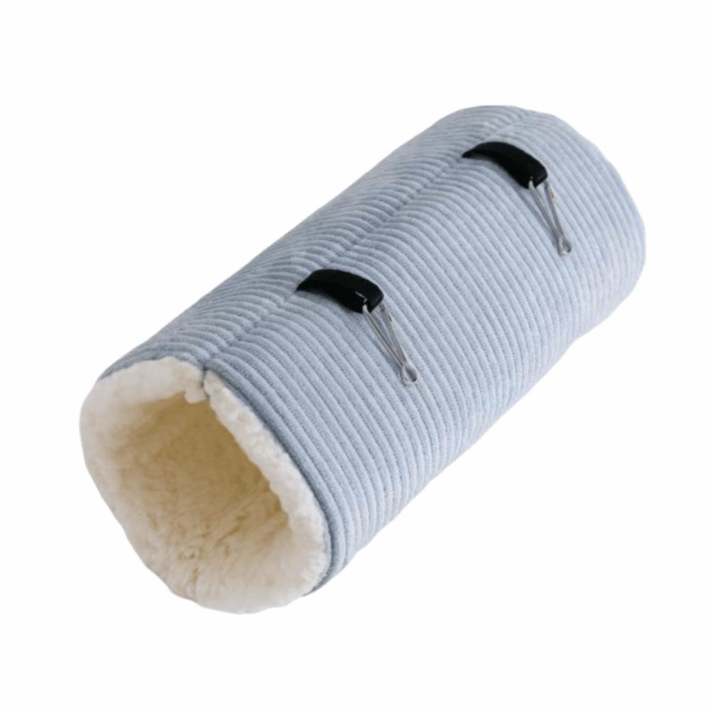 

Striped Print Plush Guinea Pig Tunnel Cute Warm Bird House Pet Hamster Bed Winter Sleeping S синий