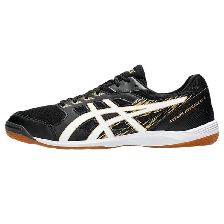 

Asics Attack Hyperbeat 4 Wear Resistant Functionality Low Top Table Tennis Shoes Men s Black White Sneakers 1073A056-001 42