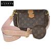 M44840 Monogram Pink Band Multi Pouch Accessories Shoulder Bag Brown / pinkUsed
