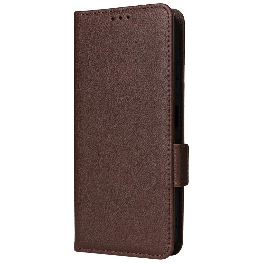 Für ZTE Axon 60 Lite/Blade V60 Vita Hülle mit Handschlaufe Litschi-Textur PU-Leder Brieftasche Handyhülle