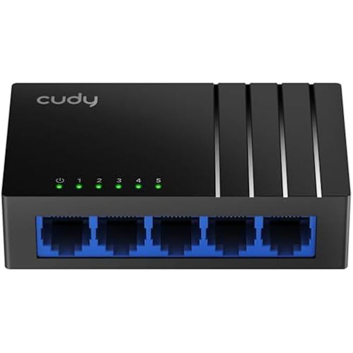 Commutateur Réseau - CUDY - GS105D - 5 Ports Gigabit RJ45 - Plug and Play - Économie d'énergie