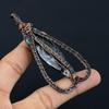 Orthoceras Fossil Jewelry, 999 Copper Wire Wrapped Pendant Handmade Gemstone Jewelry, Gifts For Wedding Pendant