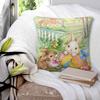 Easter Bunny Pillow Cover Pastoral Style Funny Pillow Case For Sofa Car Home Decor Cushion Cover Soft Design Pillowcases Gift